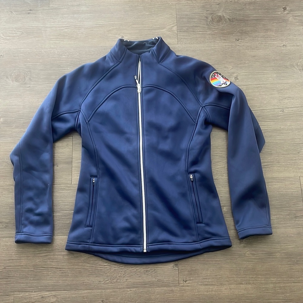 Sunice Women's Serena Stretch Fleece Full Zip Jacket With Space Patch